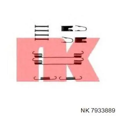 Установочный комплект задних барабанных колодок NK 7933889 цена, от 10.29 USD