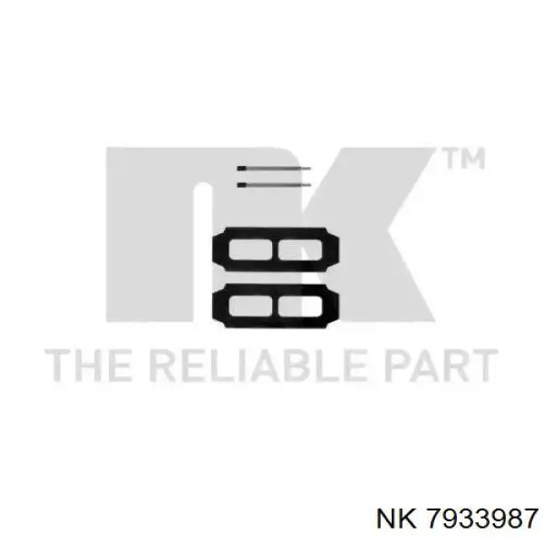 Комплект пружинок крепления дисковых колодок передних NK 7933987