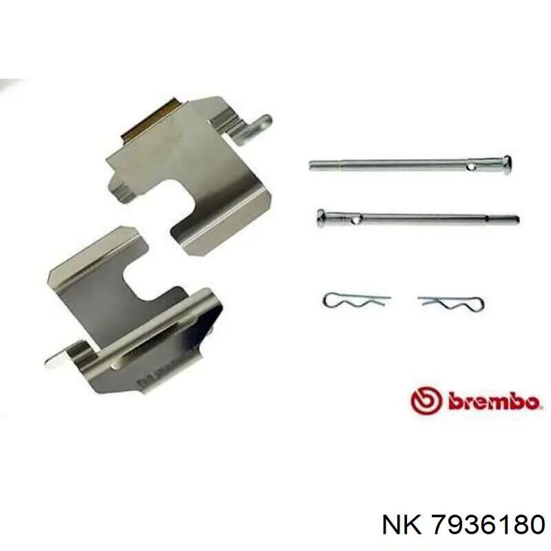 Комплект пружинок крепления дисковых колодок, передних NK 7936180 цена, от 3.37 USD
