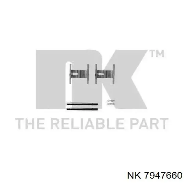 Ремкомплект тормозов задних NK 7947660