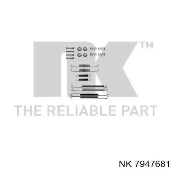 Ремкомплект тормозных колодок NK 7947681