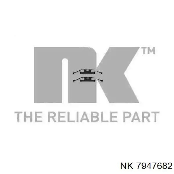 7947682 NK комплект пружинок крепления дисковых колодок задних
