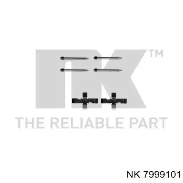 Ремкомплект тормозных колодок NK 7999101