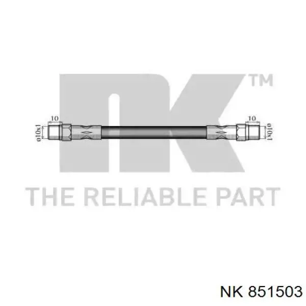 Шланг тормозной задний NK 851503