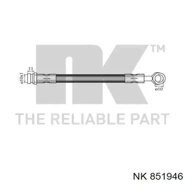 Шланг тормозной передний правый 851946 NK