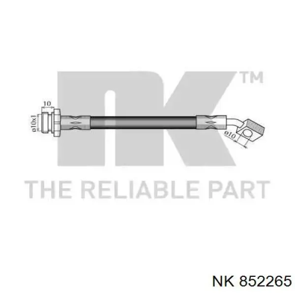 Шланг гальмівний передній 852265 NK