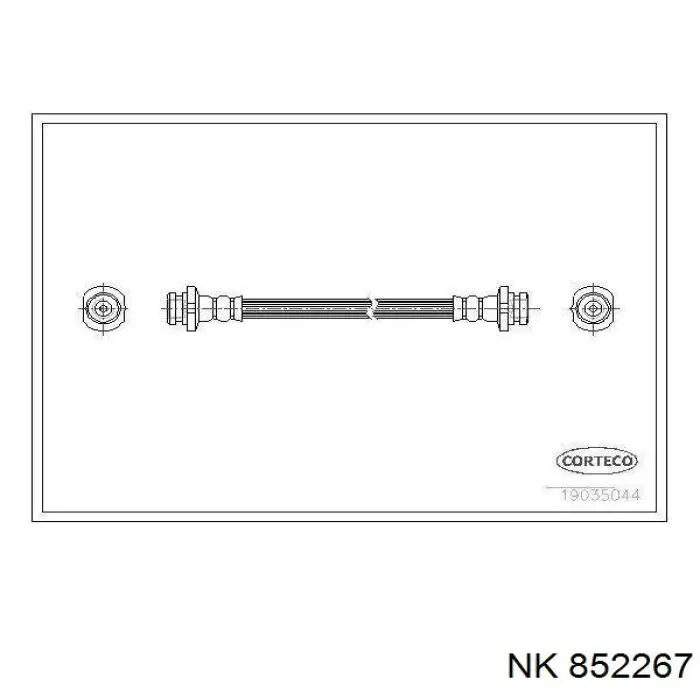Задний тормозной шланг 462141KA0B Nissan/Infiniti