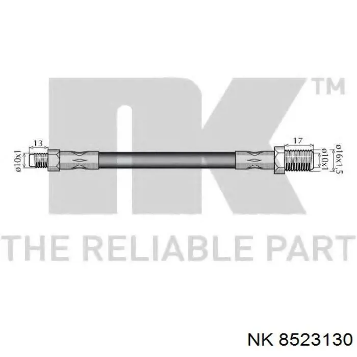 Тормозной шланг задний GP ORK93822493 цена, от 9.32 USD