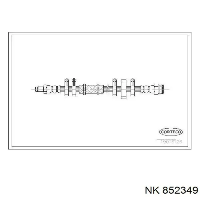Шланг тормозной передний NK 852349 цена, от 6.47 USD