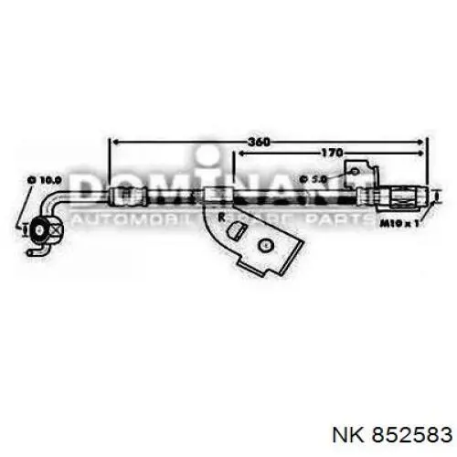 Купить 852583 NK Шланг тормозной передний, правый