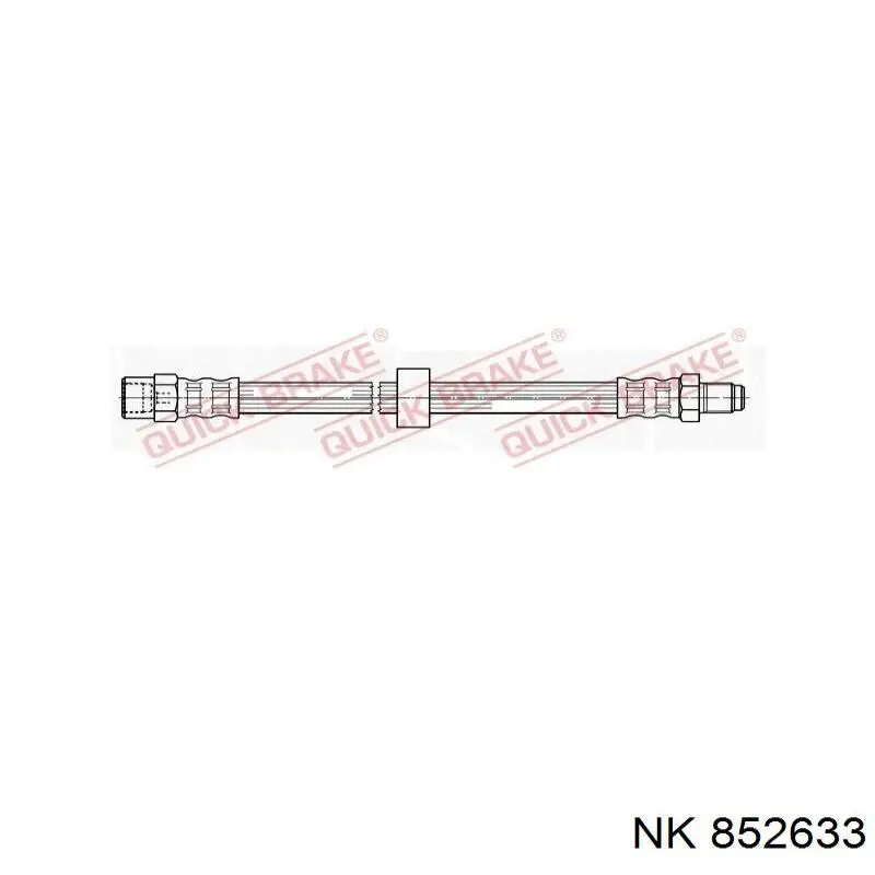 Купить 852633 NK Шланг тормозной передний левый