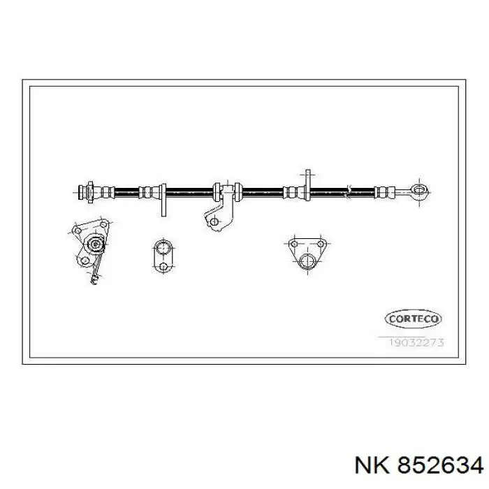 Тормозной шланг NK 852634 цена, от 23.83 USD