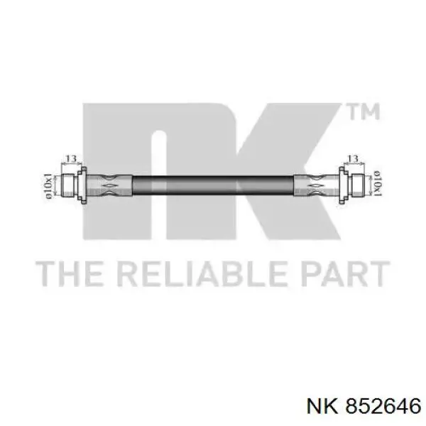 Шланг тормозной задний NK 852646
