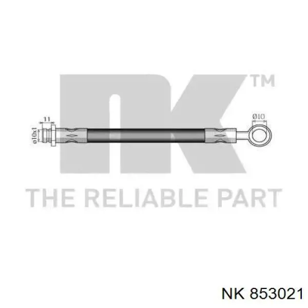 Купить 853021 NK Шланг тормозной передний
