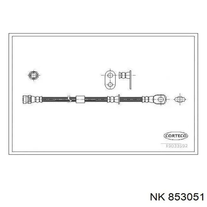Шланг тормозной передний ABS SL6050