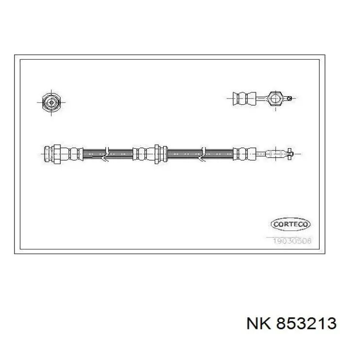 Шланг тормозной передний 853213 NK
