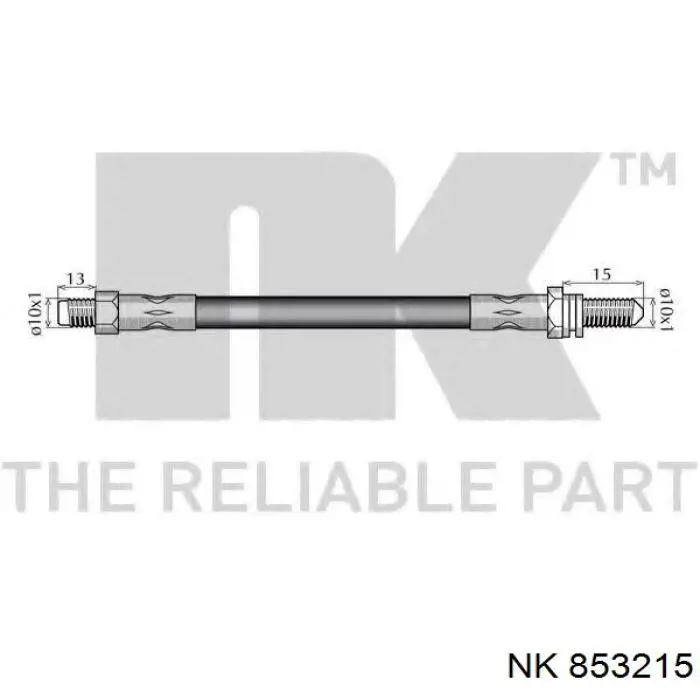 Шланг тормозной передний 853215 NK