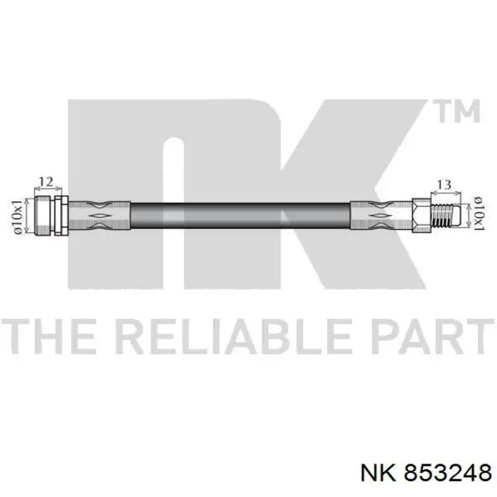 Тормозной шланг задний NK 853248 цена, от 9.47 USD