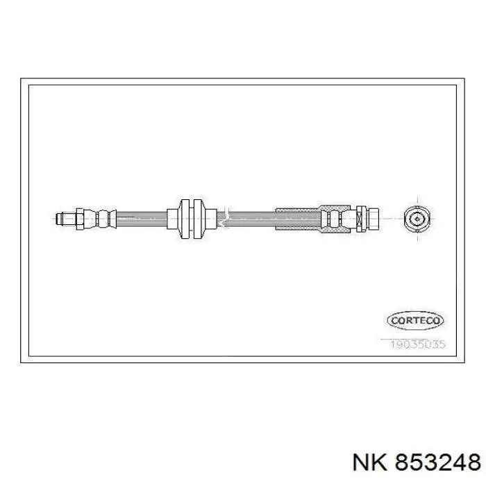 Купить 853248 NK Задний тормозной шланг