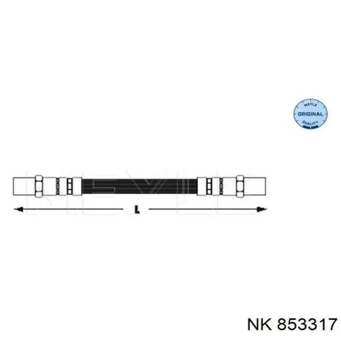 Шланг тормозной передний NK 853317