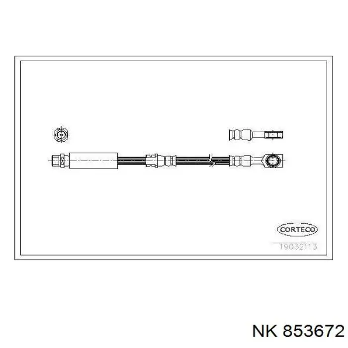 Шланг тормозной передний NK 853672 цена, от 16.10 USD