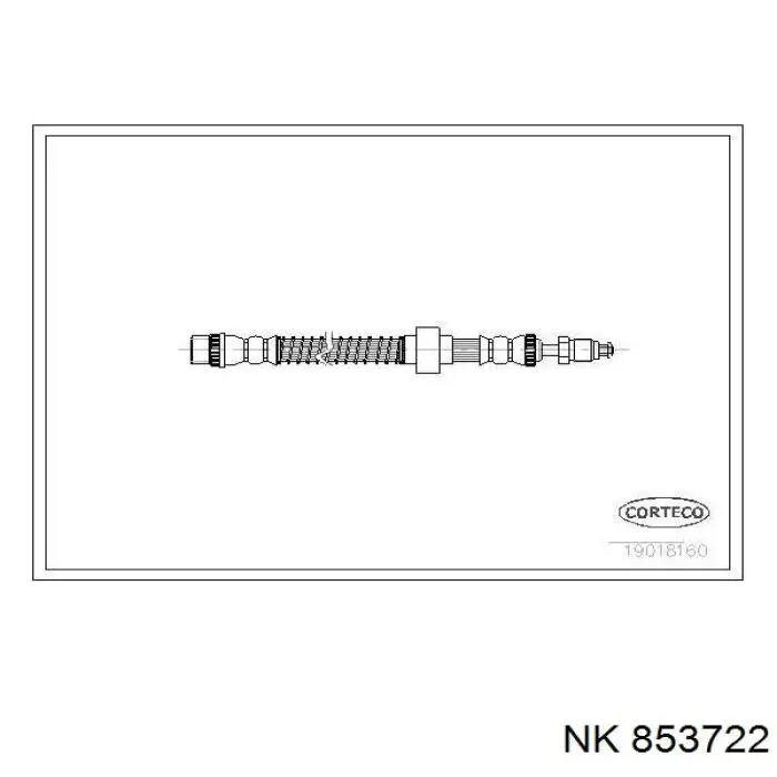 Шланг тормозной передний NK 853722