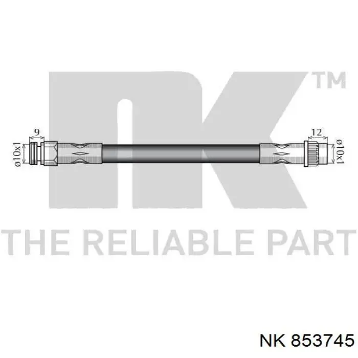 Тормозной шланг задний NK 853745 цена, от 4.85 USD