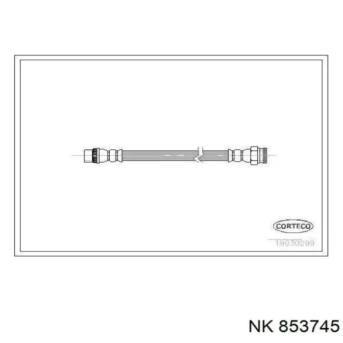 Купить 853745 NK Задний тормозной шланг
