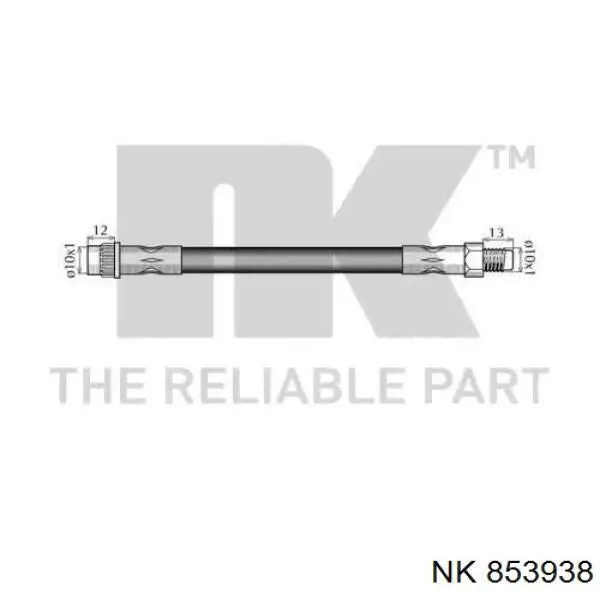 Шланг тормозной передний NK 853938