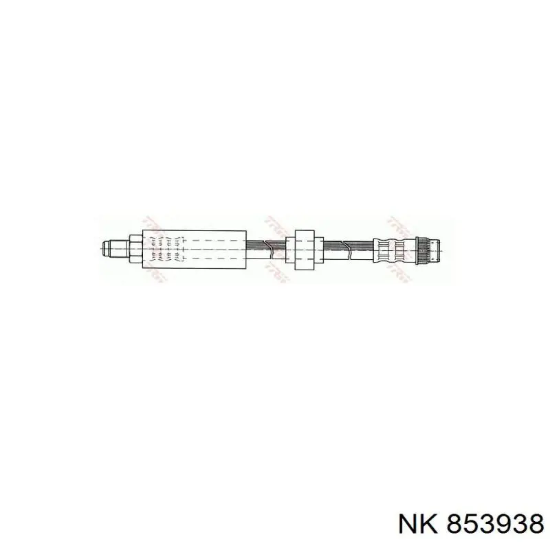 Купить 853938 NK Шланг тормозной передний