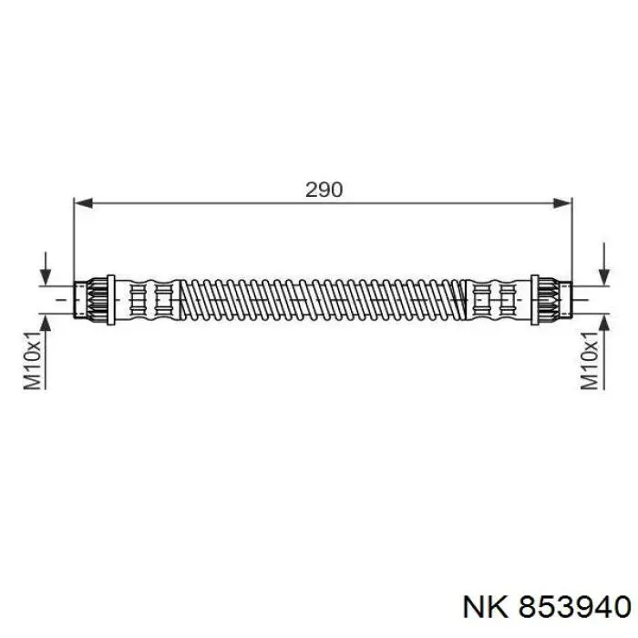 Купить 853940 NK Задний тормозной шланг