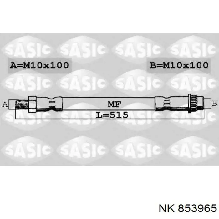 Шланг тормозной передний NK 853965