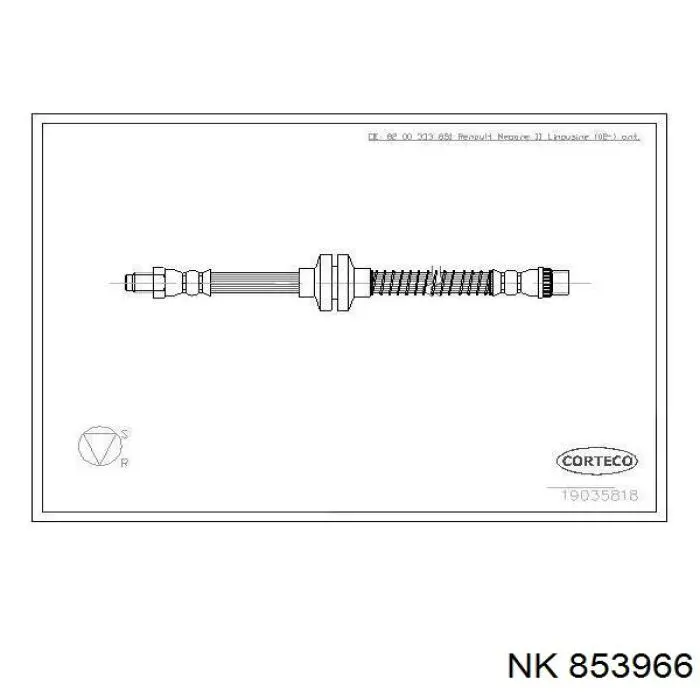Шланг тормозной передний NK 853966