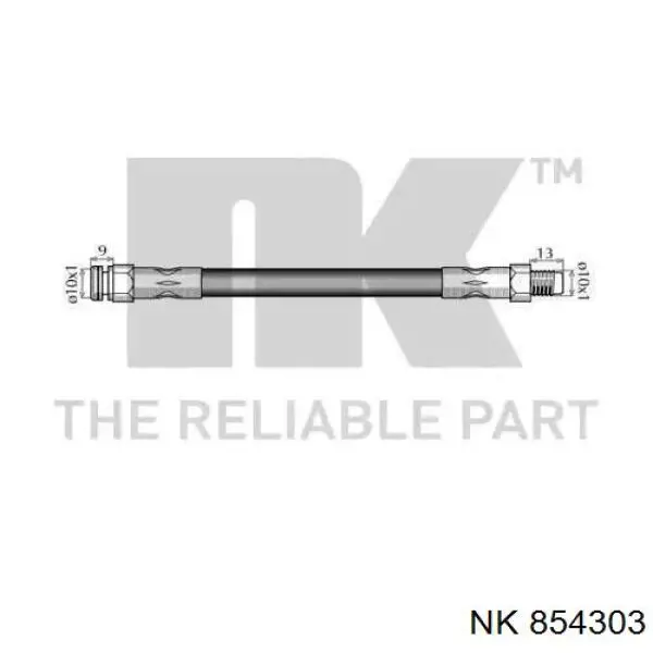 854303 NK шланг тормозной передний