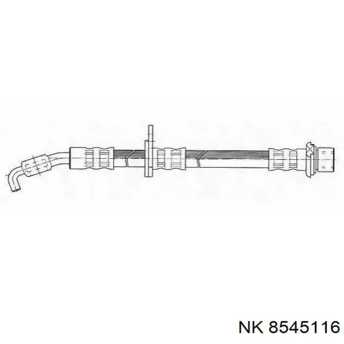 Передний правый тормозной шланг NK 8545116