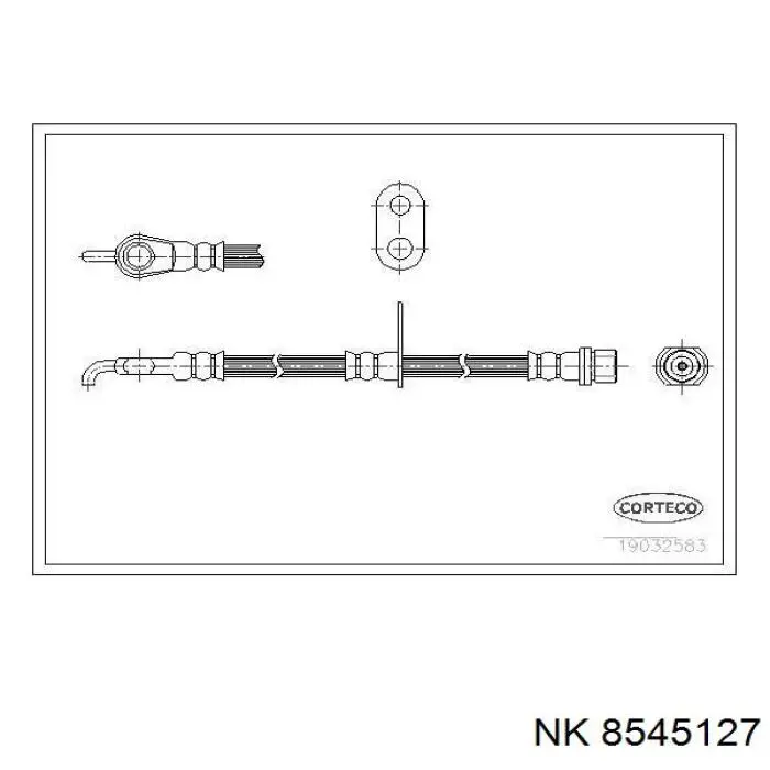 Шланг тормозной передний правый 58966 Quick Brake
