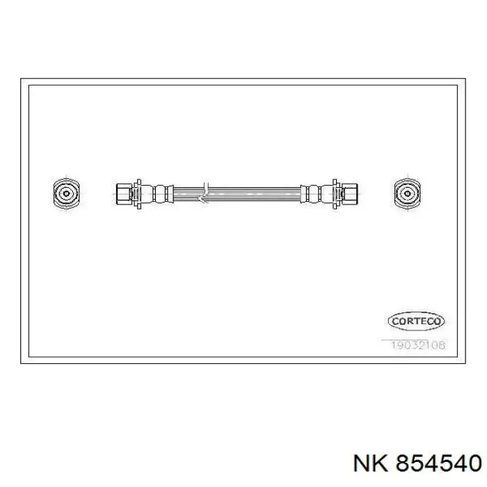 Задний тормозной шланг 854540 NK