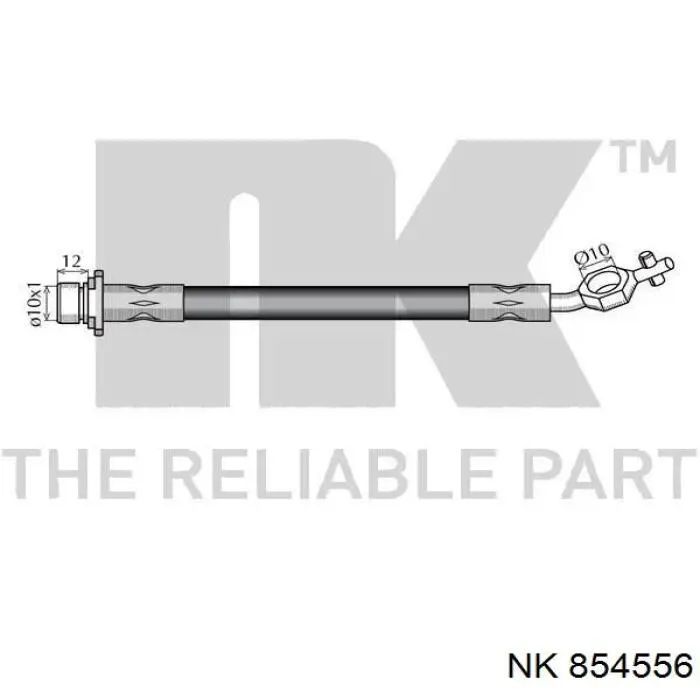 Шланг тормозной передний правый C900442A Cavo