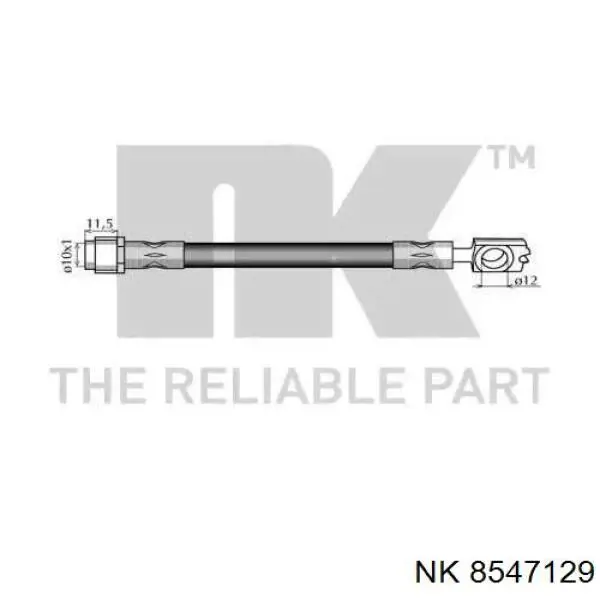 Задний тормозной шланг 8547129 NK