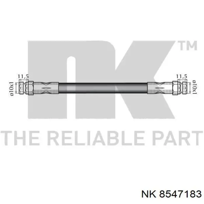 Тормозной шланг задний NK 8547183 цена, от 7.79 USD