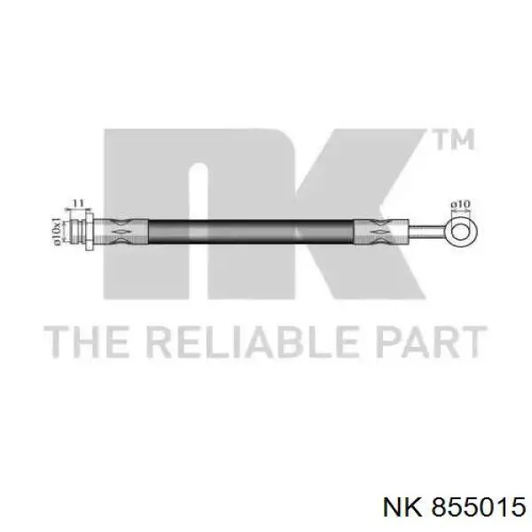 Шланг гальмівний передній 855015 NK