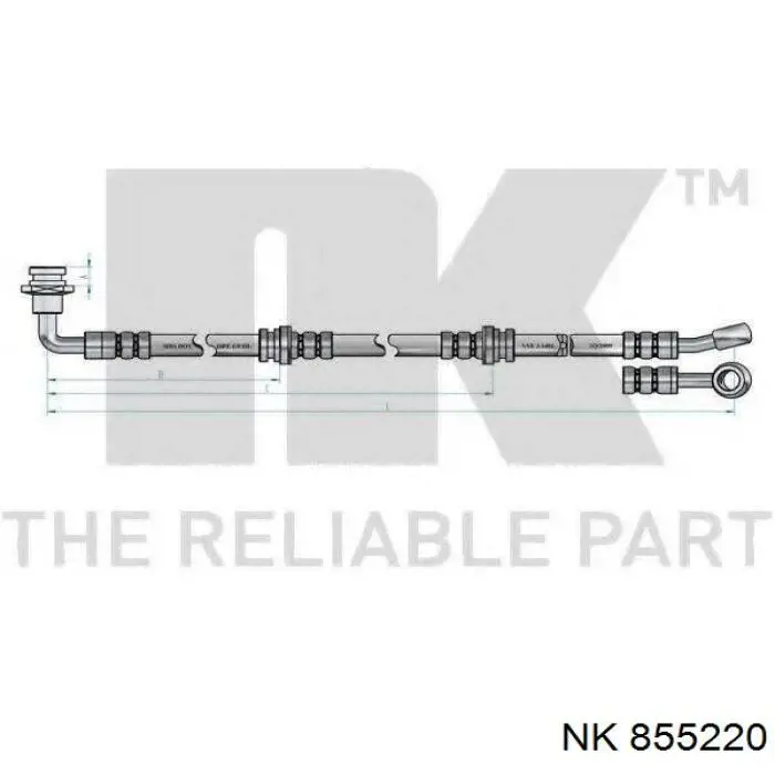 Тормозной шланг Kamoka 1170011 цена, от 25.87 USD