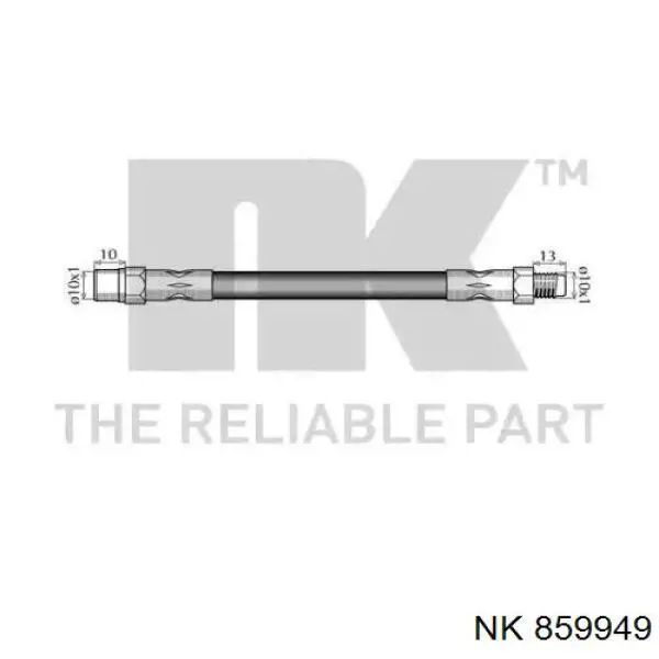 Тормозной шланг задний NK 859949 цена, от 4.78 USD