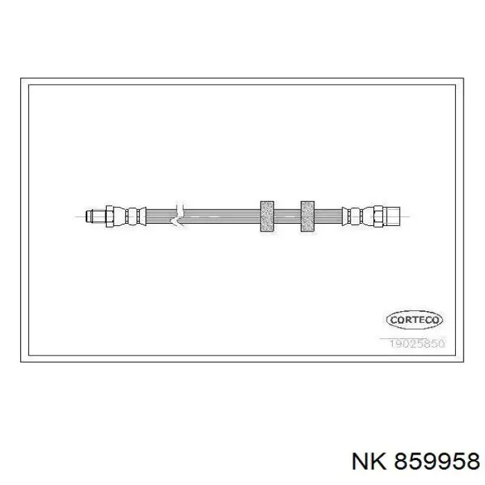 Шланг тормозной передний NK 859958 цена, от 5.07 USD