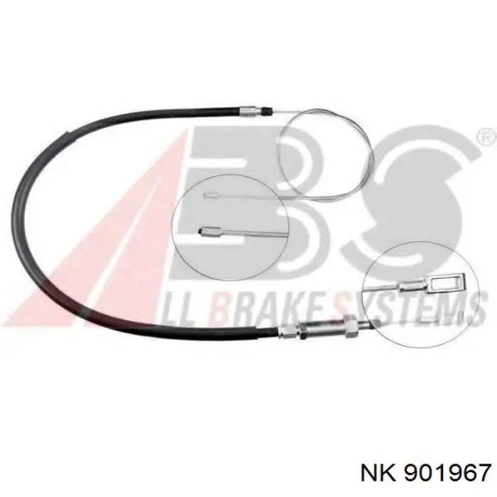 Трос ручного тормоза передний NK 901967 цена, от 10.98 USD