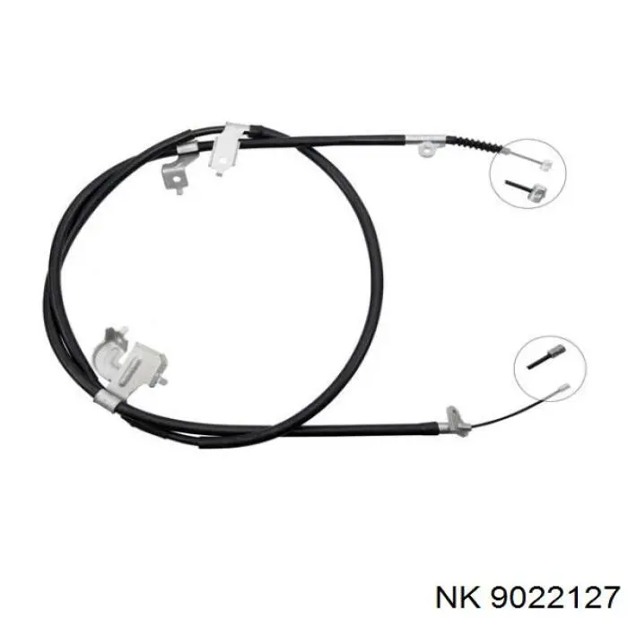 Трос ручного тормоза задний NK 9022127 цена, от 43.79 USD