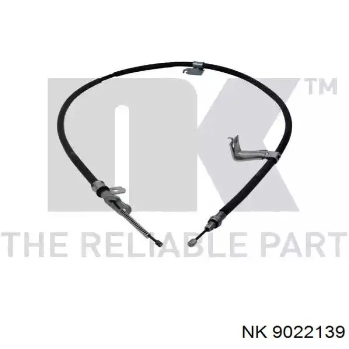 9022139 NK cabo do freio de estacionamento traseiro esquerdo