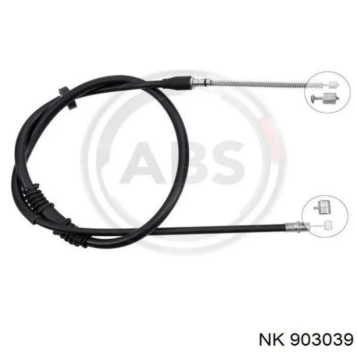 Трос ручного тормоза задний NK 903039 цена, от 22.07 USD