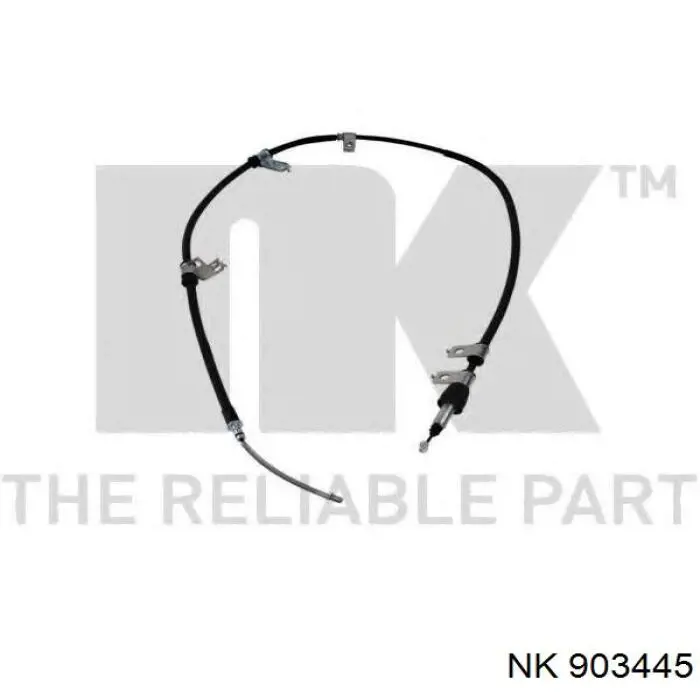 Трос ручного тормоза задний NK 903445 цена, от 22.81 USD