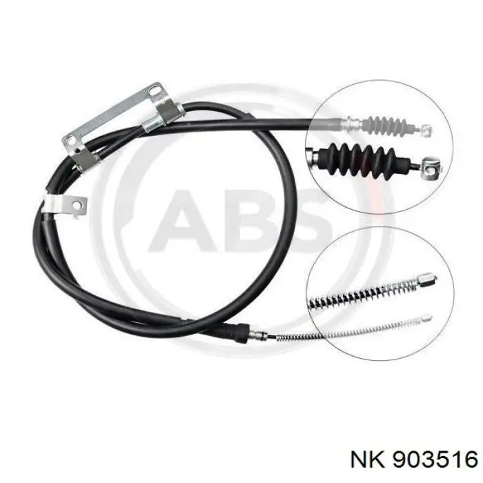 Cable de freno de mano trasero derecho 903516 NK